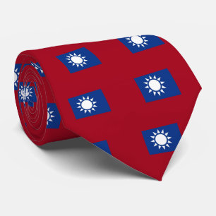 Vlag van de Republiek Taiwan Stropdas