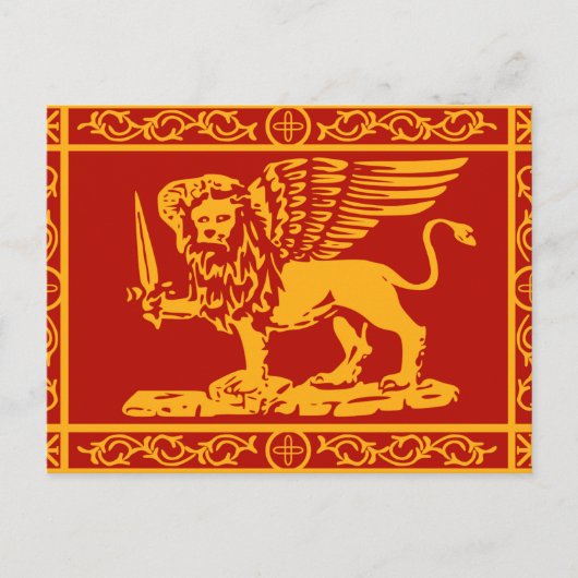 Vlag van de Republiek Venetië Briefkaart (Voorkant)