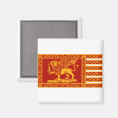Vlag van de Republiek Venetië Magneet (Voorkant / Achterkant)