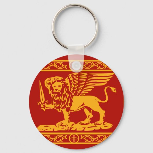 Vlag van de Republiek Venetië Sleutelhanger (Voorkant)