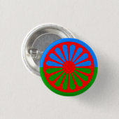 Vlag van de Roma Ronde Button 3,2 Cm (Voorkant /achterkant)