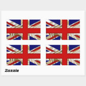 Vlag van de Royal Union - Groot-Brittannië Rechthoekige Sticker (Vel)