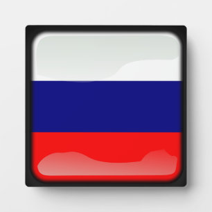 Vlag van de Russische Federatie Fotoplaat