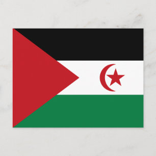 Vlag van de Sahrawi Arabische Democratische Republ Briefkaart