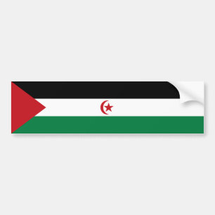 Vlag van de Sahrawi Arabische Democratische Republ Bumpersticker