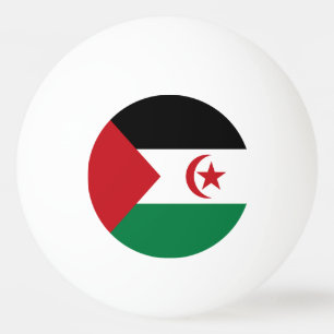 Vlag van de Sahrawi Arabische Democratische Republ Pingpongballen