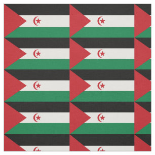 Vlag van de Sahrawi Arabische Democratische Republ Stof