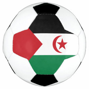 Vlag van de Sahrawi Arabische Democratische Republ Voetbal