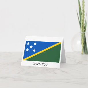 Vlag van de Salomonseilanden Bedankkaart