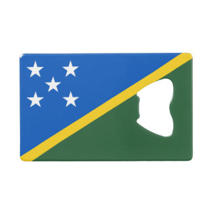 Vlag van de Salomonseilanden Kredietkaart Flessenopener