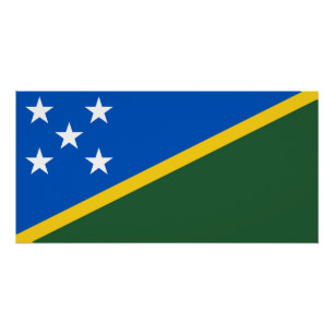 Vlag van de Salomonseilanden Perfect Poster