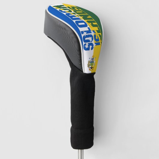 Vlag van de Salomonseilanden: prachtig patriottisc Golfheadcover (Schuin)