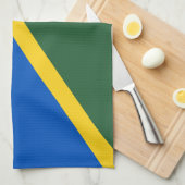 Vlag van de Salomonseilanden Theedoek (Quarter Fold)