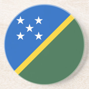 Vlag van de Salomonseilanden Zandsteen Onderzetter
