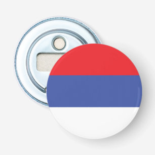 Vlag van de Servische Republiek Button Flesopener
