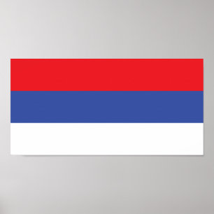 Vlag van de Servische Republiek Poster