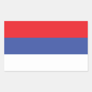 Vlag van de Servische Republiek Rechthoekige Sticker