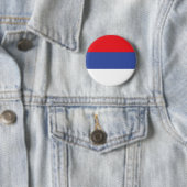 Vlag van de Servische Republiek Ronde Button 5,7 Cm (In situ)