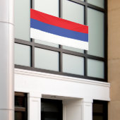Vlag van de Servische Republiek Spandoek (Buitenkant Gebouw)