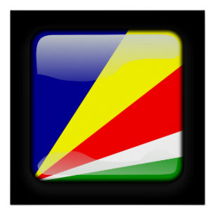 Vlag van de Seychellen Perfect Poster