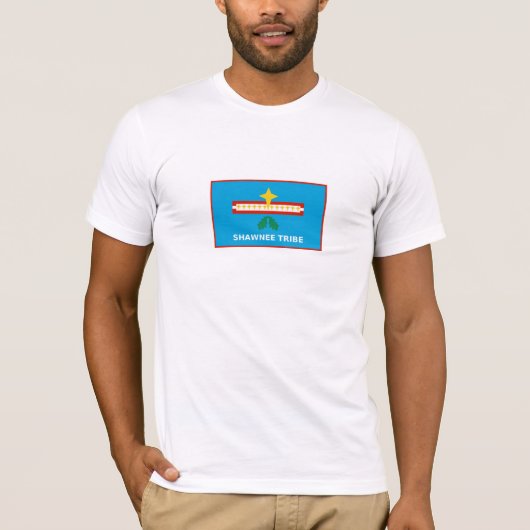 Vlag van de Shawnee-stam van Oklahoma T-shirt (Voorkant)