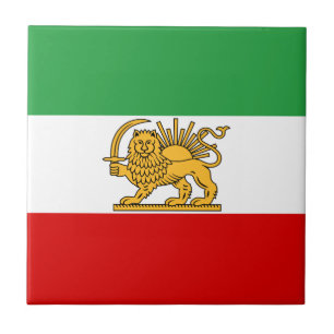 Vlag van de Sjah van Iran (1964-1980) شیروخورشید Tegeltje
