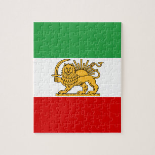 Vlag van de sjah van Iran (1964-1980) ش خ ر ی Legpuzzel