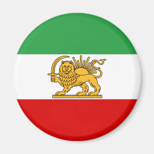 Vlag van de sjah van Iran (1964-1980) ش خ ر ی  Magneet