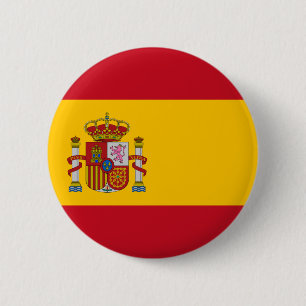 Vlag van de Spaanse Button Bandera de España Pin B