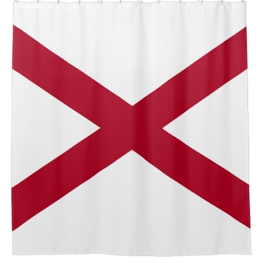 vlag van de staat Alabama Douchegordijn (Voorkant)