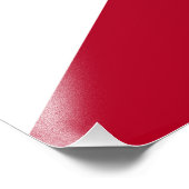 vlag van de staat Alabama Foto Afdruk (Hoek)