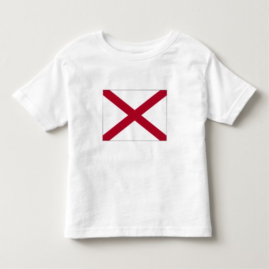vlag van de staat Alabama Kinder Shirts (Voorkant)