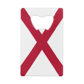vlag van de staat Alabama Kredietkaart Flessenopener (Achterkant)
