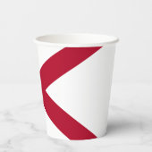 vlag van de staat Alabama Papieren Bekers (Achterkant)