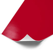 vlag van de staat Alabama Perfect Poster (Hoek)