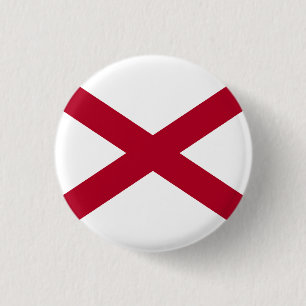 vlag van de staat Alabama Ronde Button 3,2 Cm