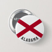 vlag van de staat Alabama Ronde Button 5,7 Cm (Voorkant /achterkant)