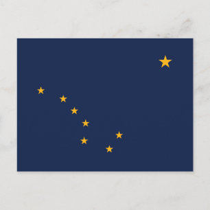 vlag van de staat Alaska Briefkaart