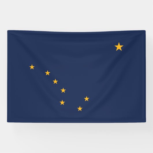 vlag van de staat Alaska Spandoek (Horizontaal)