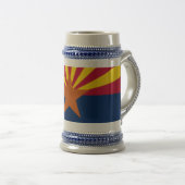 Vlag van de staat Arizona Bierpul (Voorkant rechts)