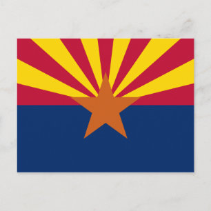 Vlag van de staat Arizona Briefkaart