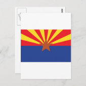 Vlag van de staat Arizona Briefkaart (Voorkant / Achterkant)