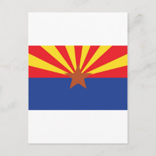Vlag van de staat Arizona Briefkaart