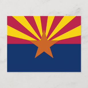 Vlag van de staat Arizona Briefkaart