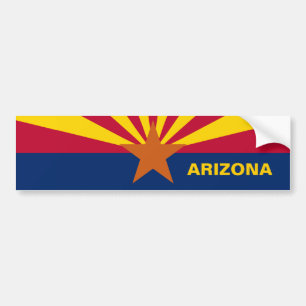 Vlag van de staat Arizona Bumpersticker