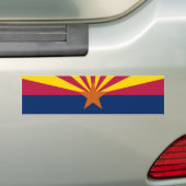 Vlag van de staat Arizona Bumpersticker (Op auto)