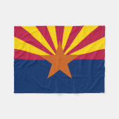 Vlag van de staat Arizona Fleece Deken (Voorkant (Horizontaal))