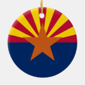 Vlag van de staat Arizona Keramisch Ornament (Achterkant)