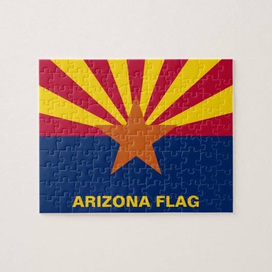 Vlag van de staat Arizona Legpuzzel (Horizontaal)