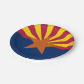 Vlag van de staat Arizona Papieren Bordje (Gekanteld)